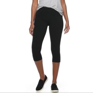 Sonoma | Mid-Rise Crop Leggings, Black